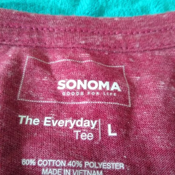 Red Long Sleeved Sonoma Tee - Picture 2 of 2